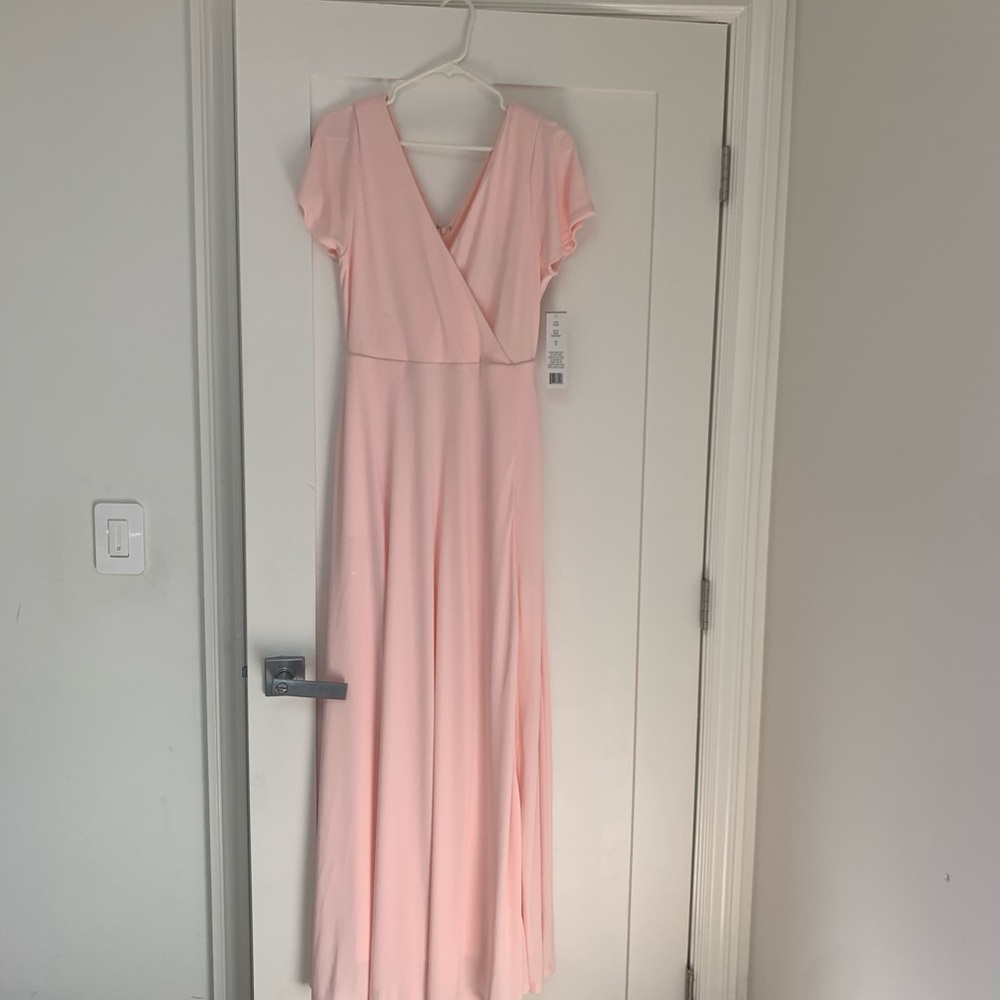 Dove and Dahlia Pink Bridesmaid Dress